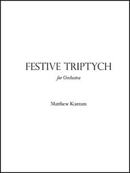 Festive Triptych Orchestra sheet music cover Thumbnail